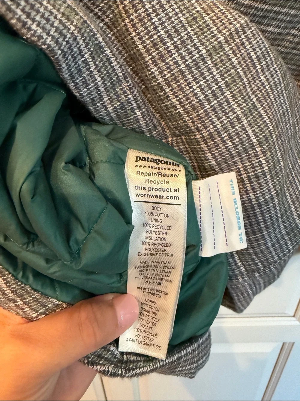 NWT Patagonia Boys Insulated Fjord Jacket Size 10